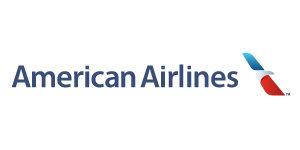 American Airlines logo. Links to AA.com