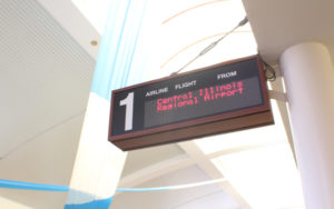 Bag claim sign